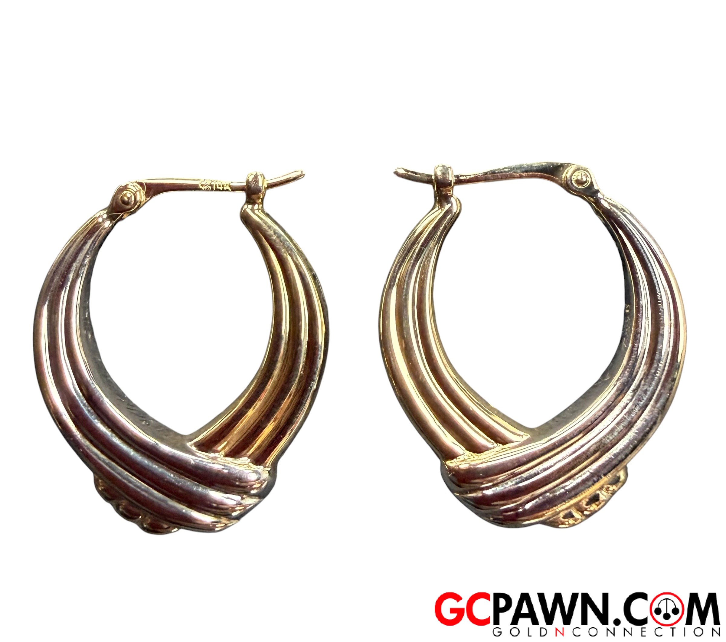 Women's Earrings 14kt Yellow and White Gold 