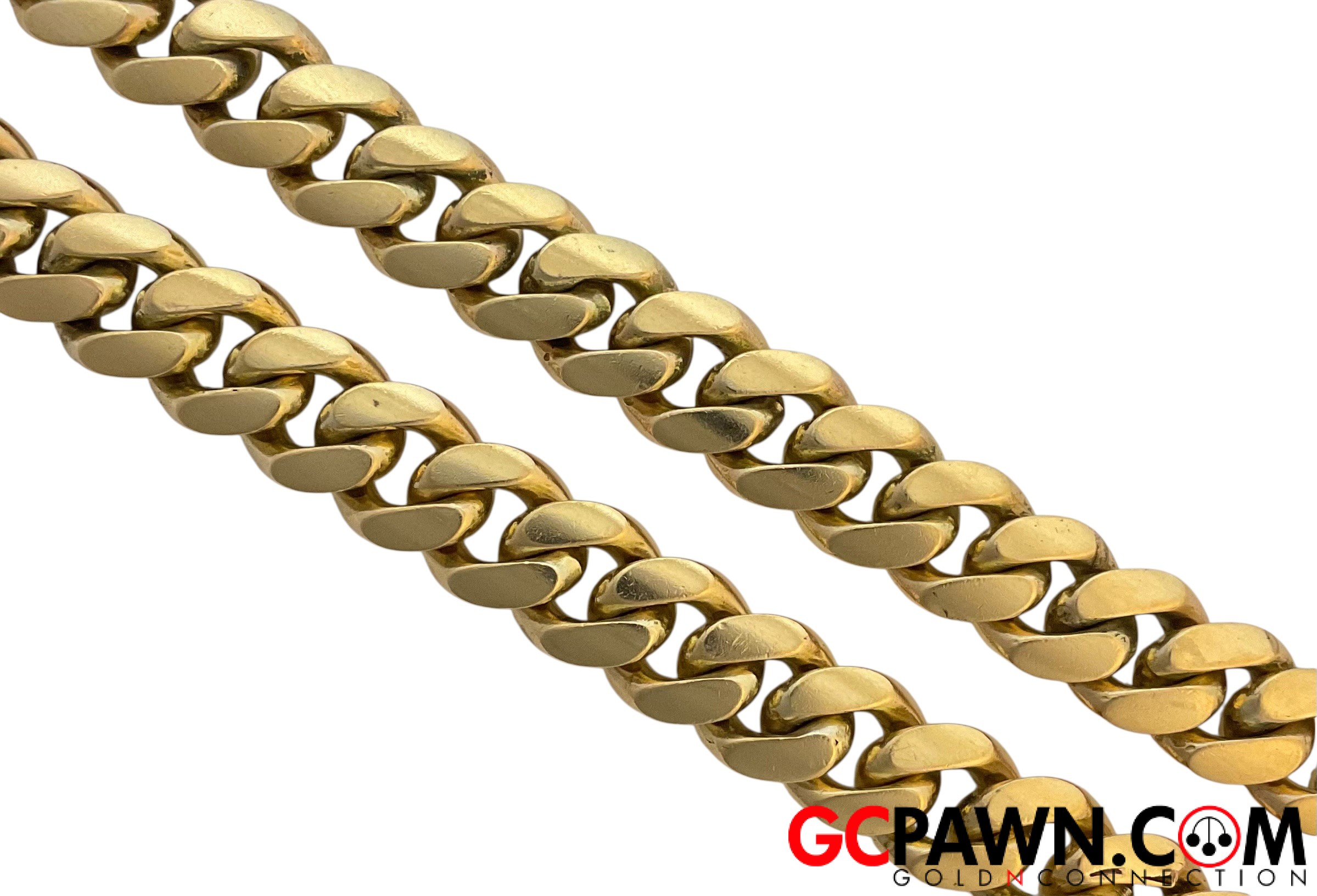 View product details for Men's Chain 10kt Yellow Gold 