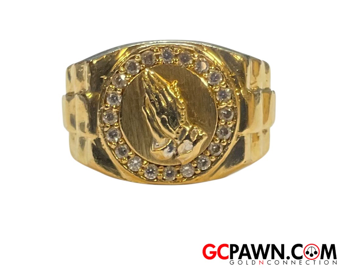 View product details for Men's Fashion Ring 10kt Yellow Gold 