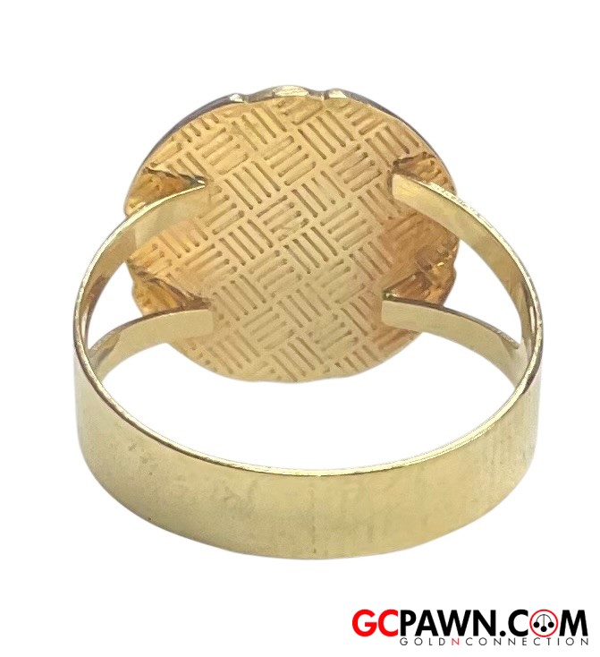 Unisex Fashion Ring 10kt Yellow and White Gold 