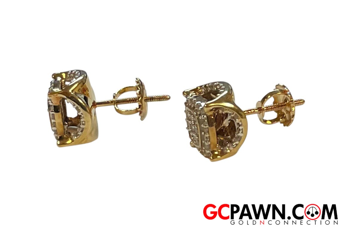 Unisex Earrings 10kt Yellow Gold 