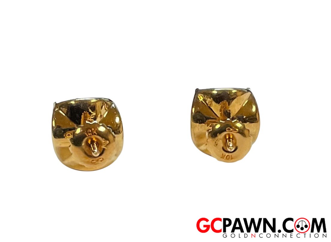 Unisex Earrings 10kt Yellow Gold 