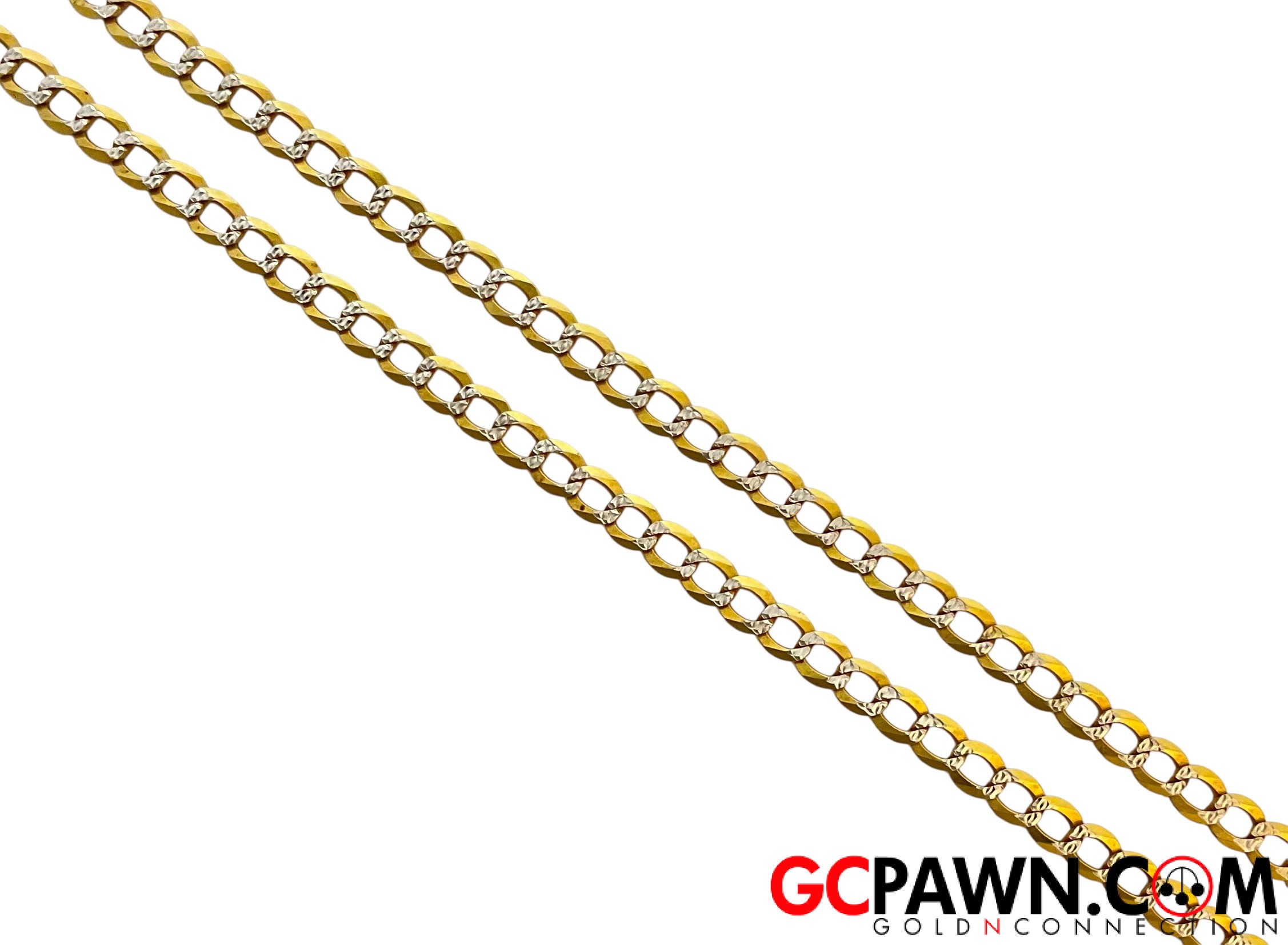 View product details for Unisex Chain 14kt Yellow and White Gold 