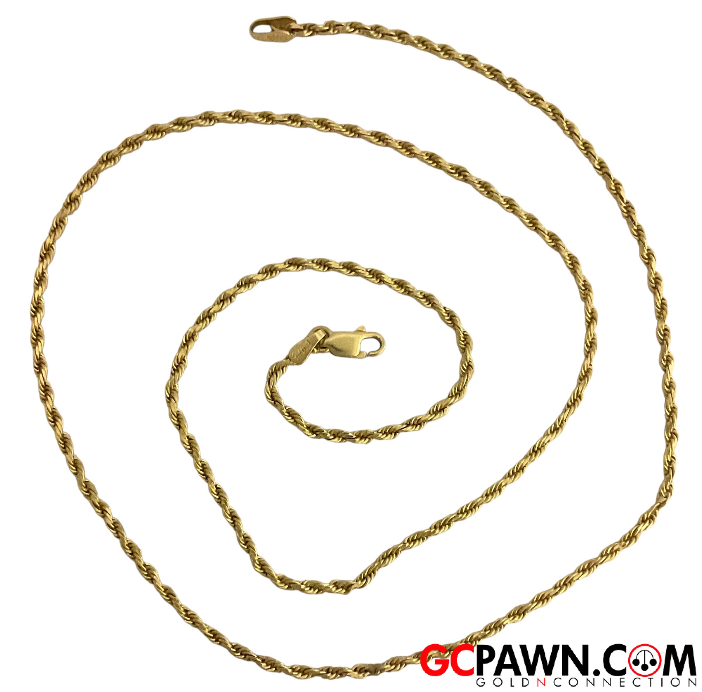View product details for Men's Chain 14kt Yellow Gold 