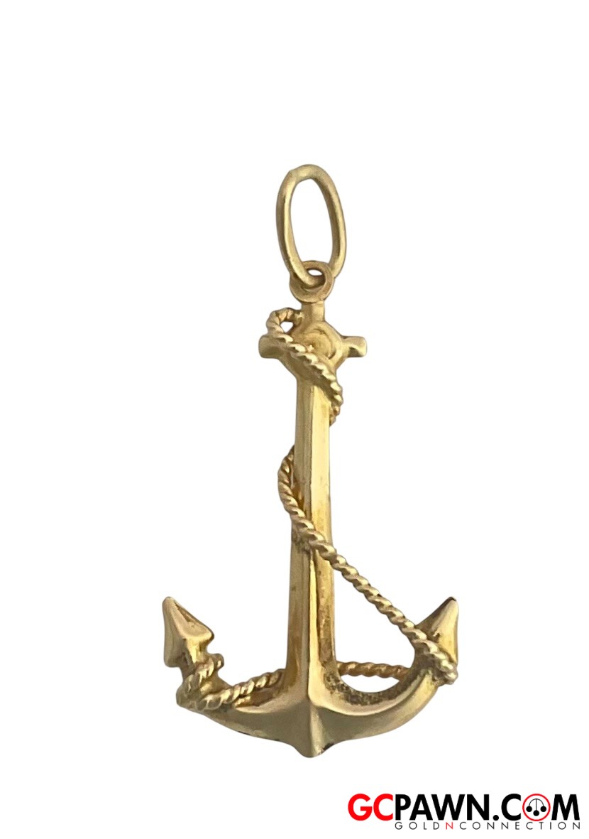 Unisex Charm 14kt Yellow Gold 
