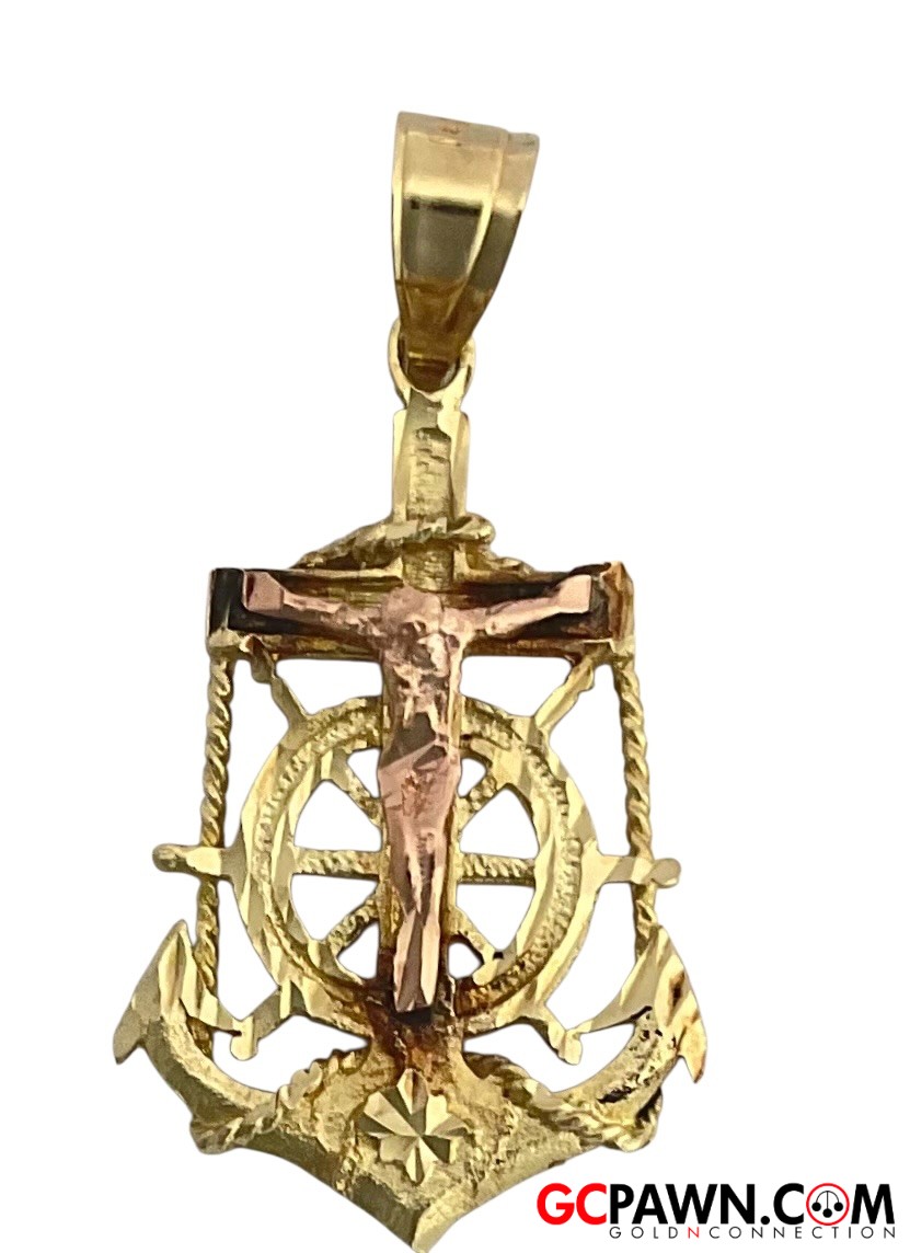 View product details for Unisex Pendant 14kt Yellow and Rose Gold 