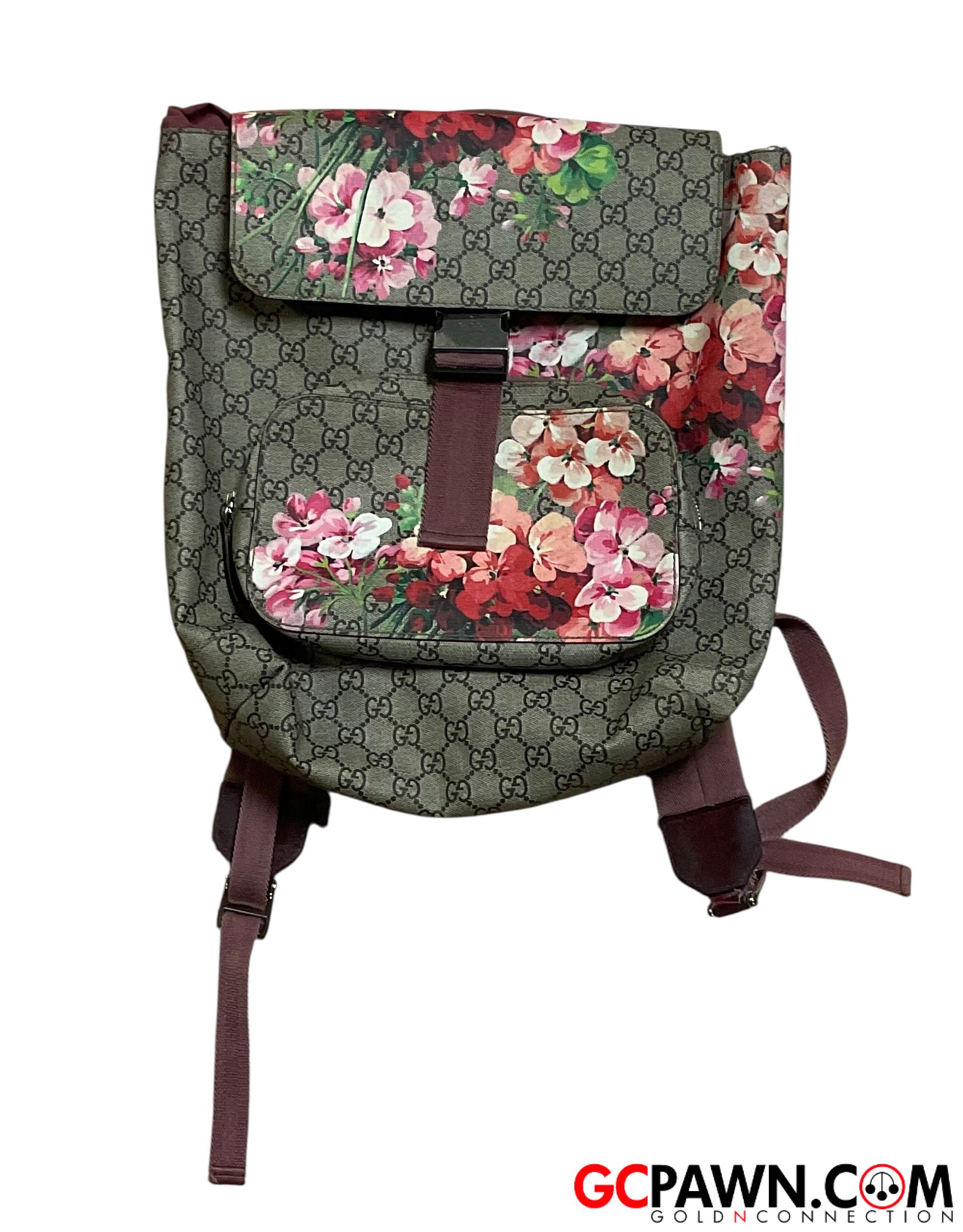 View product details for Gucci - Backpacks - GG Supreme Floral Bloom (Pink Floral Print)