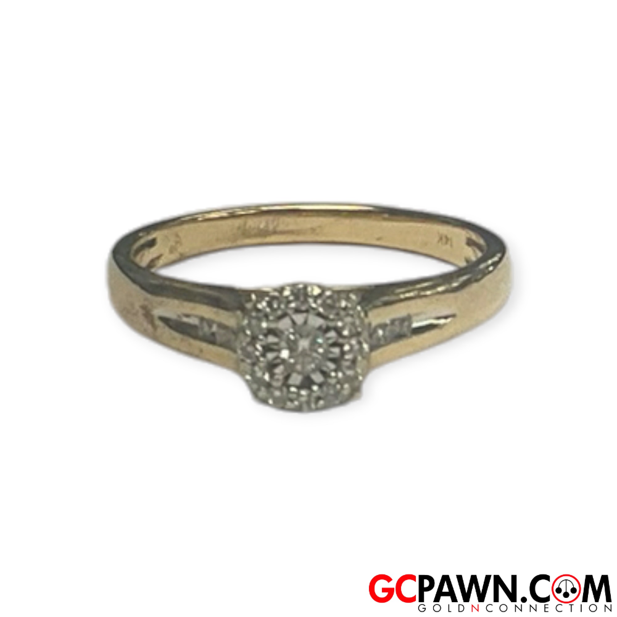 Women's Cluster ring 14kt Yellow Gold 