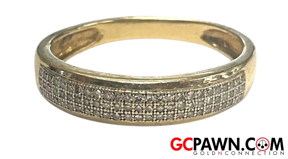 View product details for Unisex Cluster ring 10kt Yellow Gold 