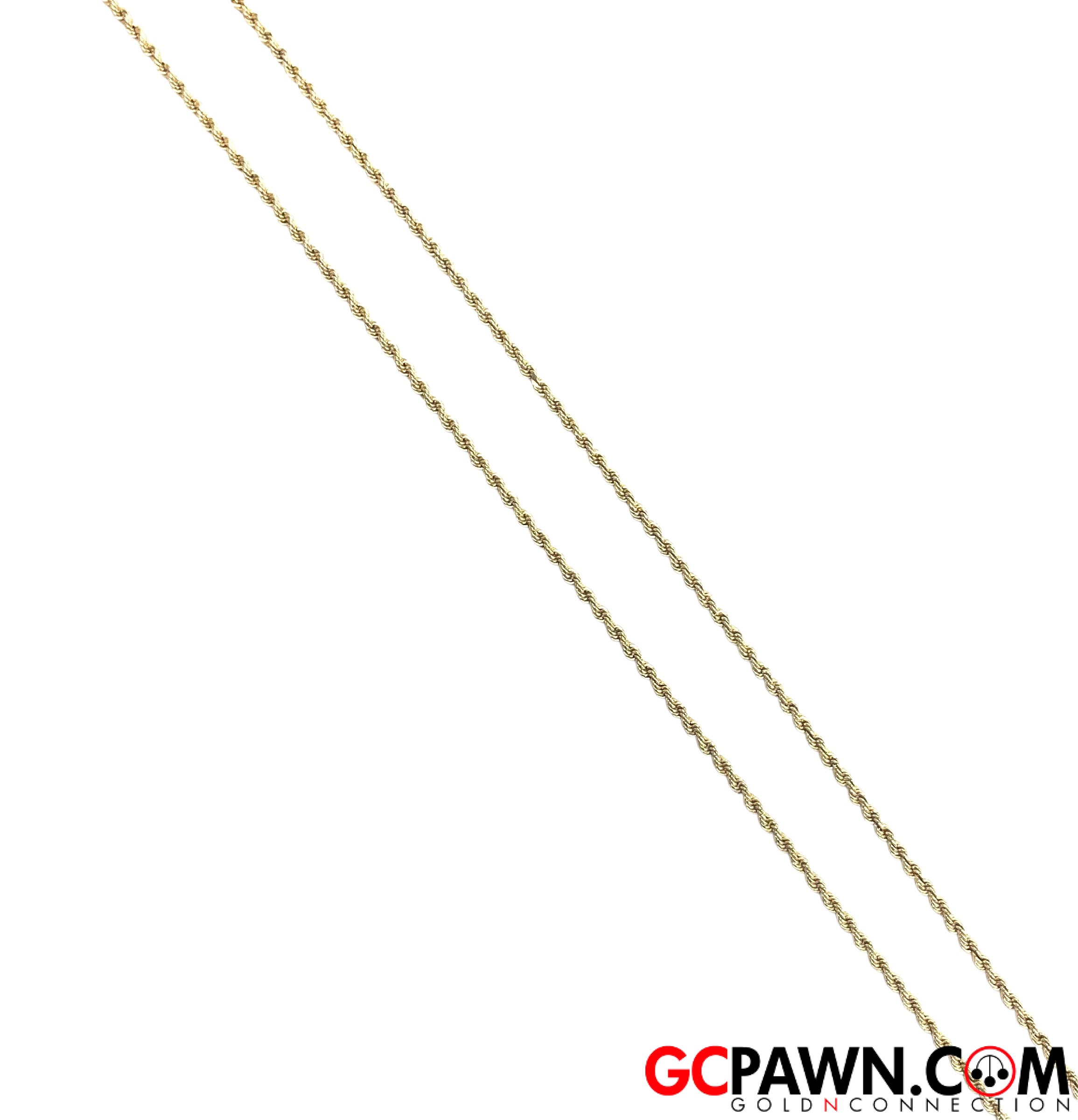 View product details for Men's Chain 10kt Yellow Gold 