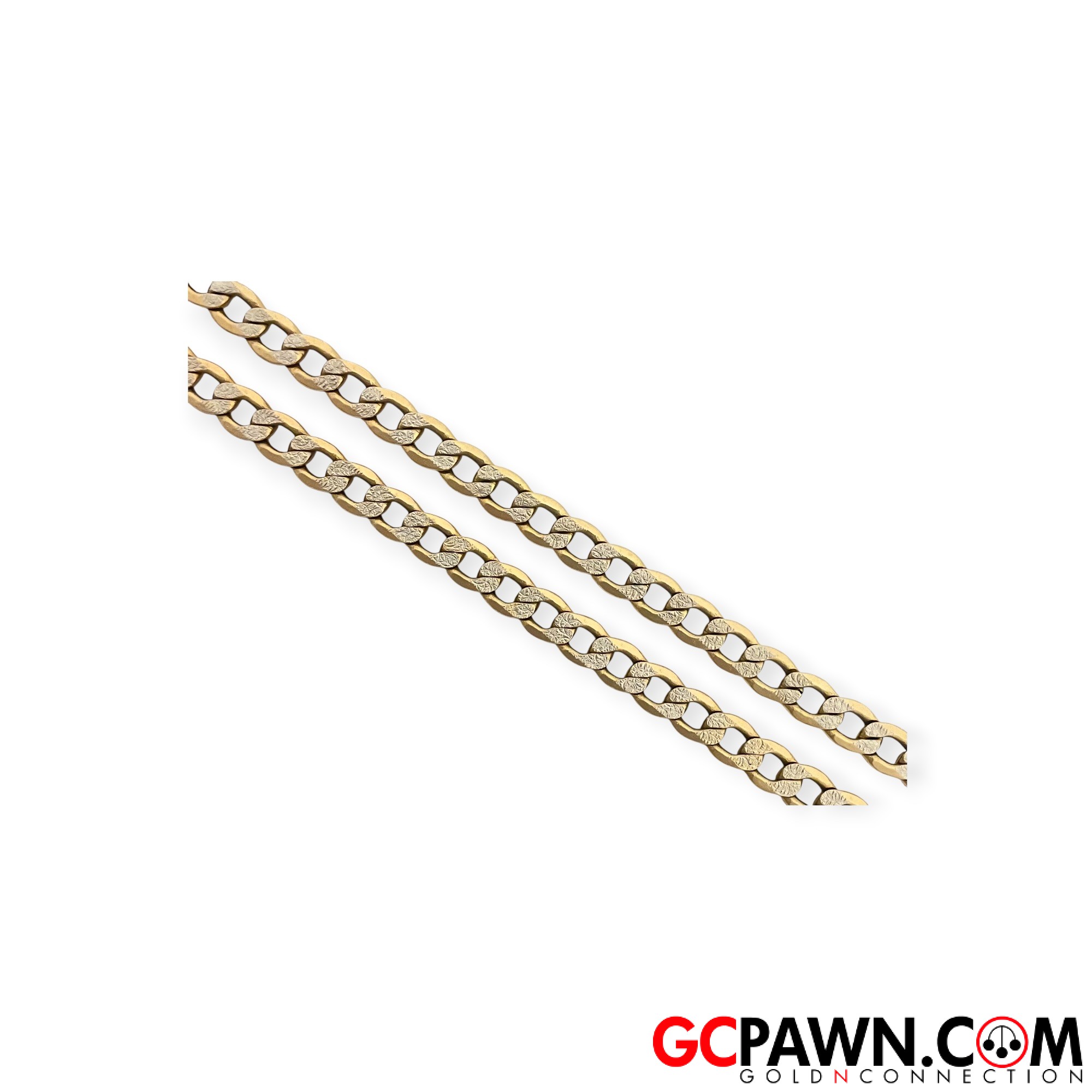 View product details for Unisex Chain 10kt Yellow and White Gold 