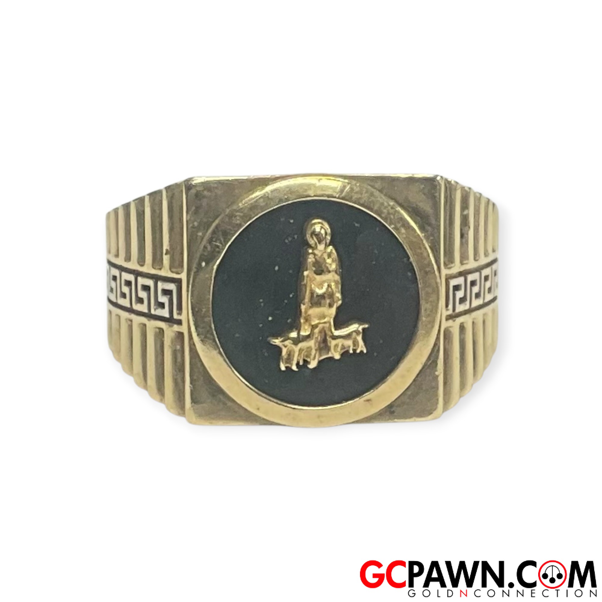 View product details for Men's Fashion Ring 10kt Yellow Gold 
