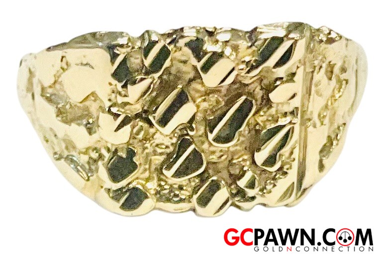 View product details for Unisex Fashion Ring 10kt Yellow Gold 