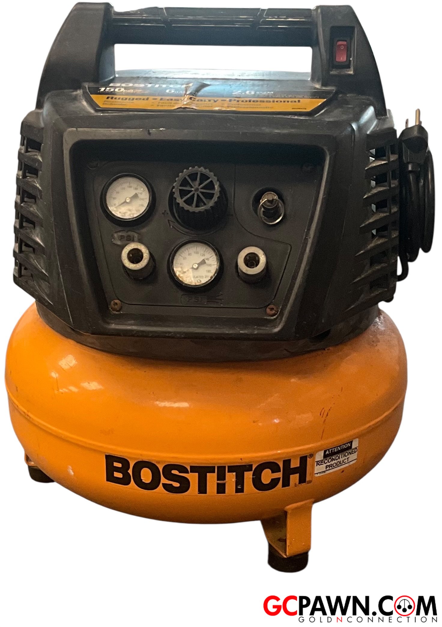 View product details for Bostitch - Air tool - BTFP02011 - Bostitch Air Compressor 6 Gal