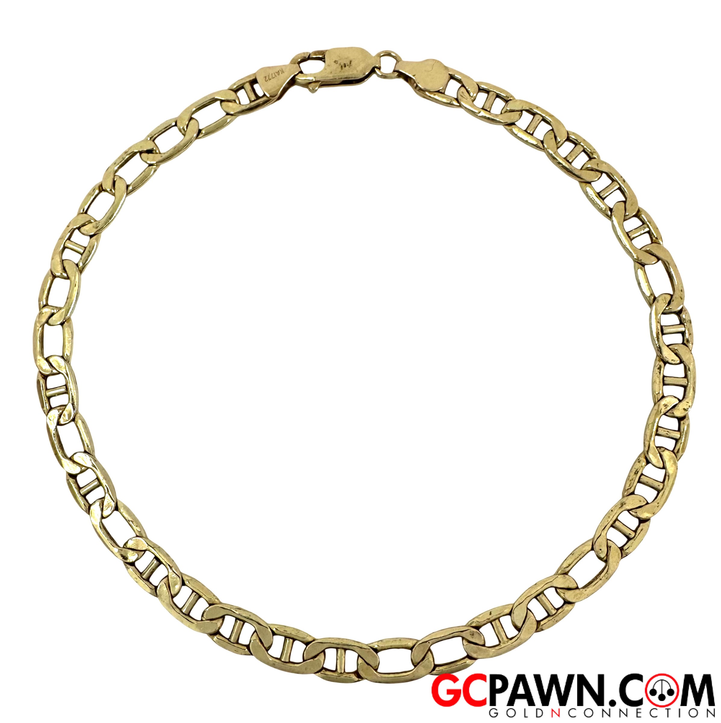 View product details for Women's Anklet 14kt Yellow Gold 