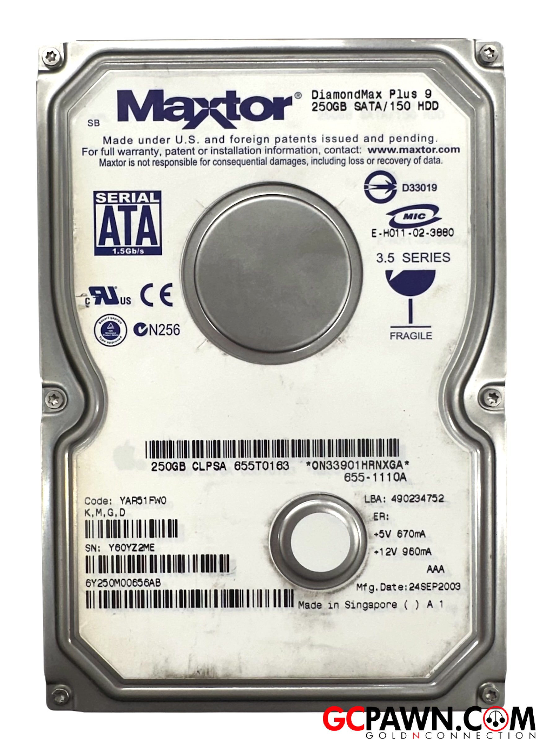 View product details for Maxtor - Hard Drive - Diamond Max 9 Plus