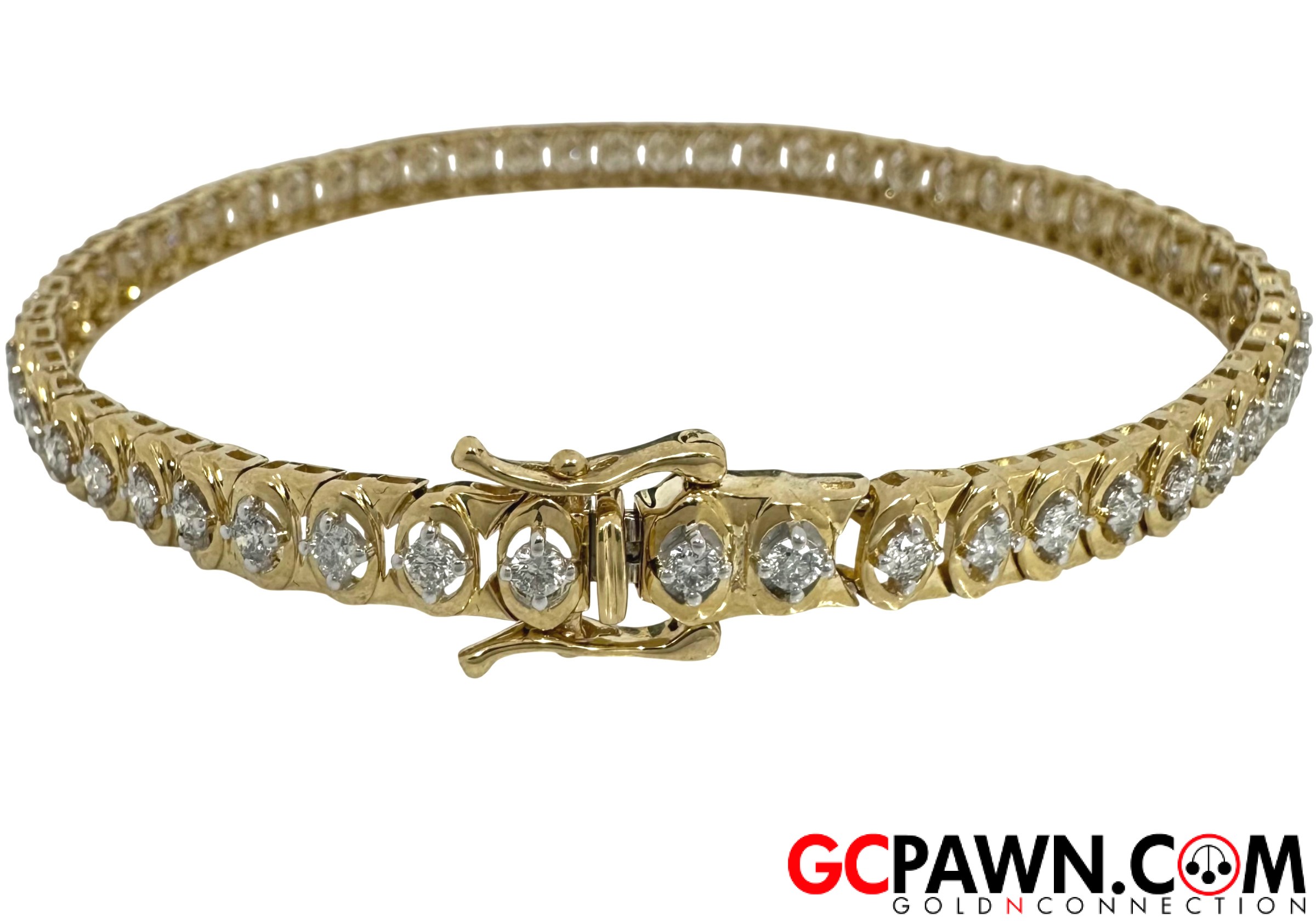 View product details for Women's Bracelet 10kt Yellow and White Gold 