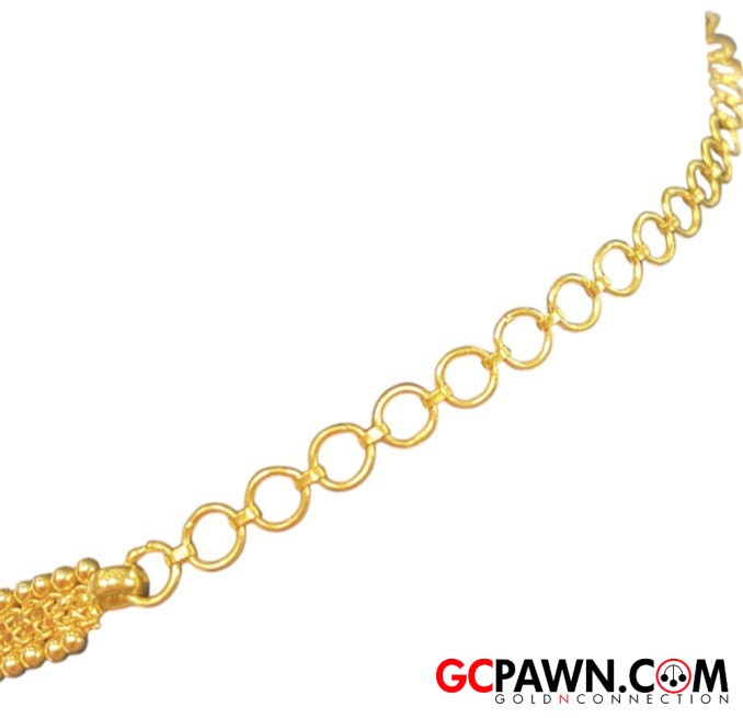 India Women's Necklace 22kt Yellow Gold 