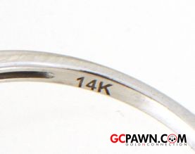 Women's Cluster ring 14kt White Gold 