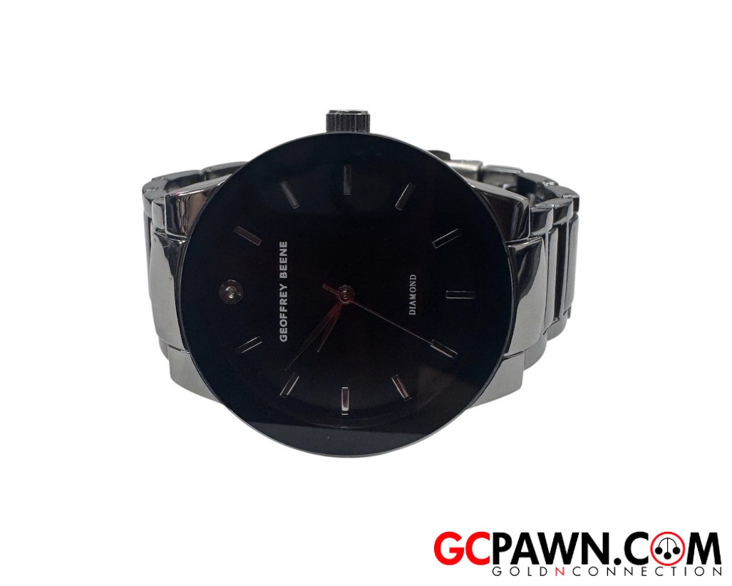 View product details for Geoffrey Beene - Wrist watch - GB8087GUBK - Diamond Watch