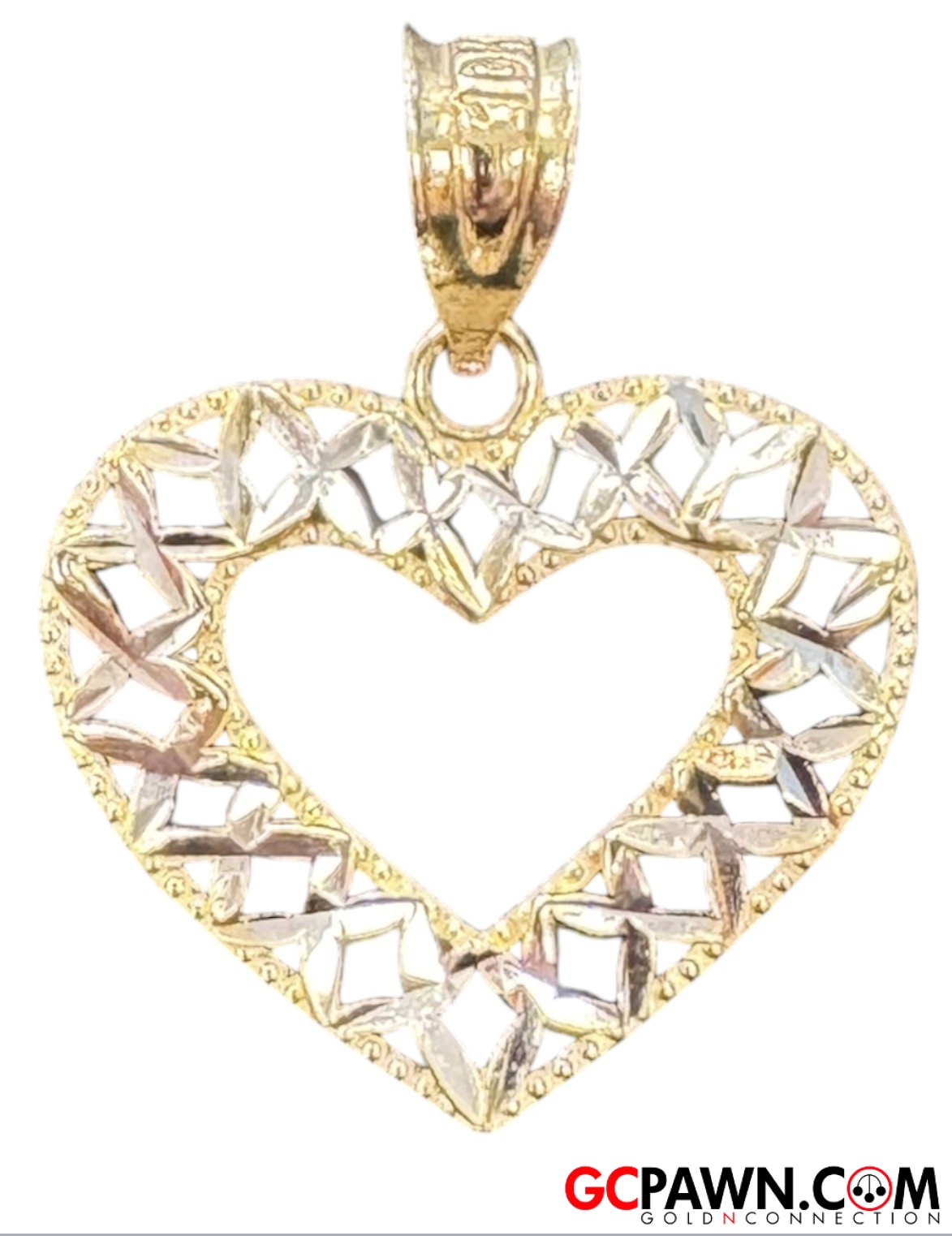 View product details for Women's Charm 10kt Yellow and White Gold 