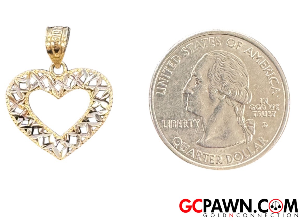 Women's Charm 10kt Yellow and White Gold 
