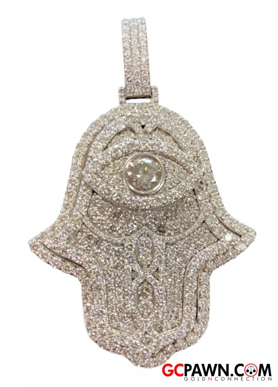 View product details for Unisex Pendant 10kt White Gold 
