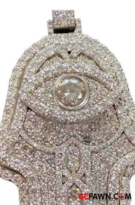 Unisex Pendant 10kt White Gold 