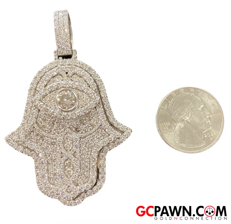 Unisex Pendant 10kt White Gold 