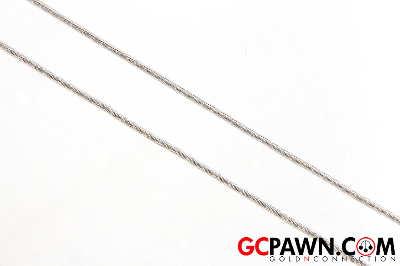 View product details for Women's Chain 14kt White Gold 