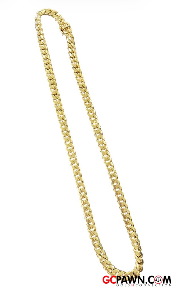 View product details for Men's Chain 14kt Yellow Gold 