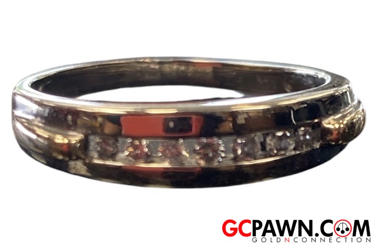View product details for Unisex Wedding band 14kt Yellow and White Gold 