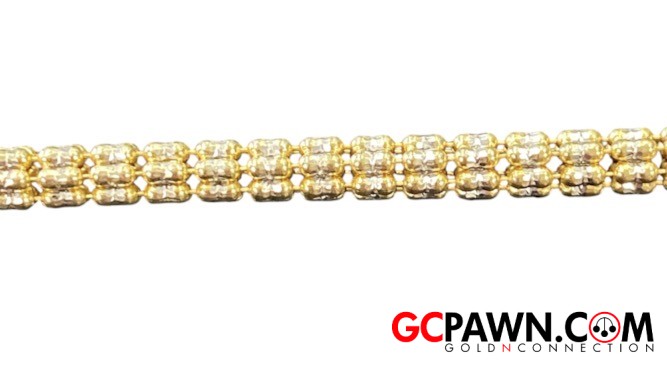 Unisex Chain 14kt Yellow and White Gold 