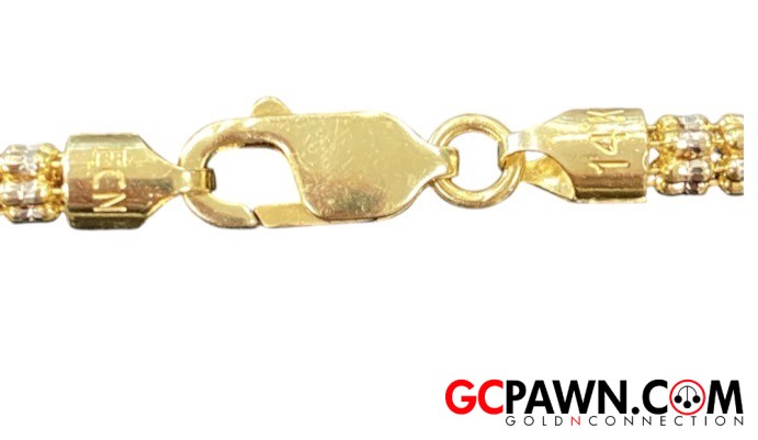 Unisex Chain 14kt Yellow and White Gold 