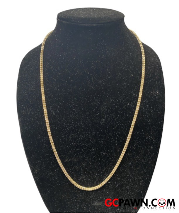 Unisex Chain 14kt Yellow and White Gold 