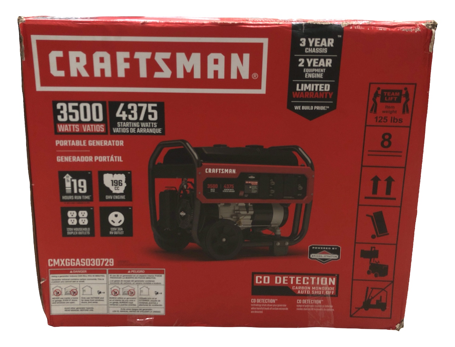 Craftsman Power equipment cmxggas030729