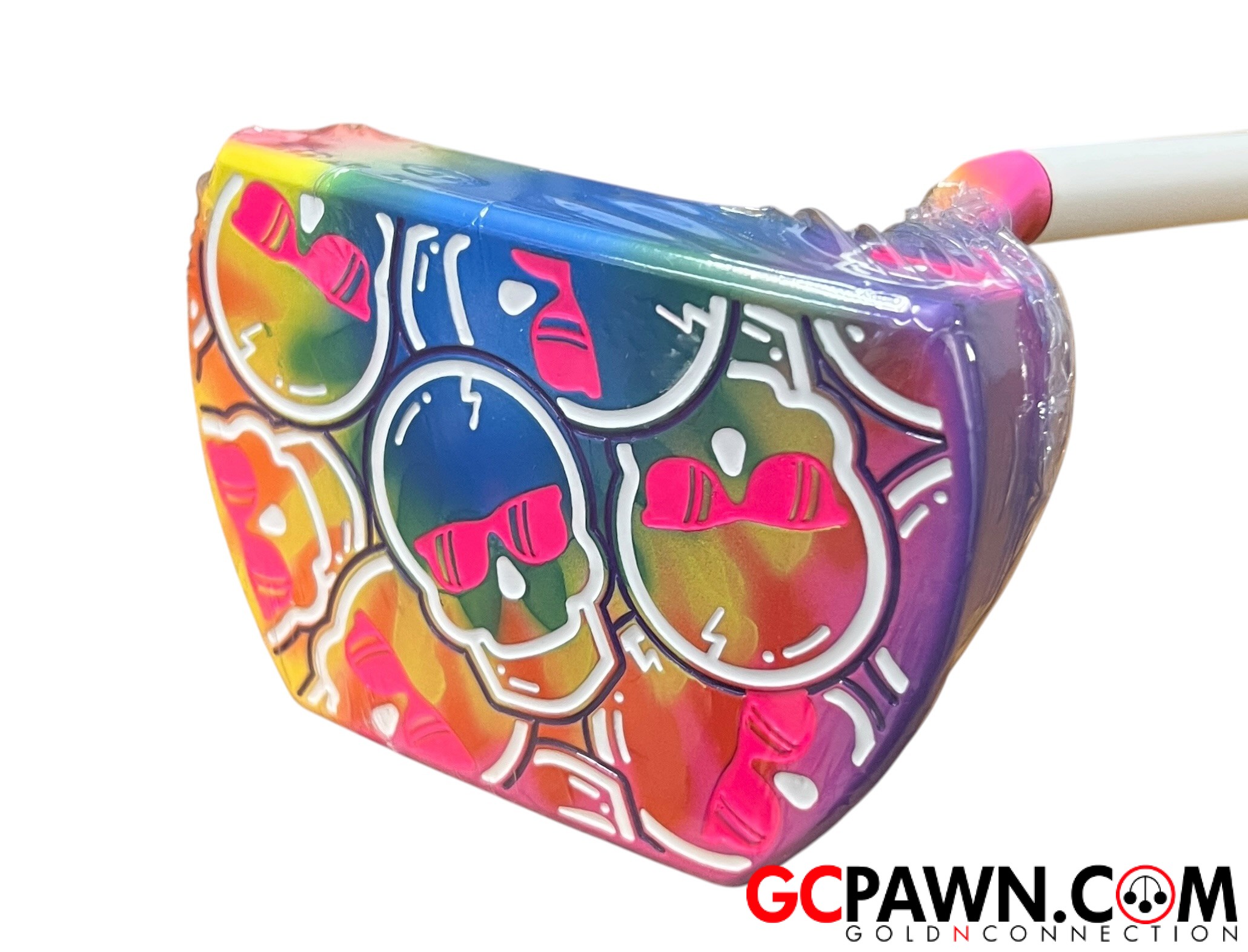 View product details for Swag - Golf clubs - Tie-Dye Stacked Skulls The Boss Putter