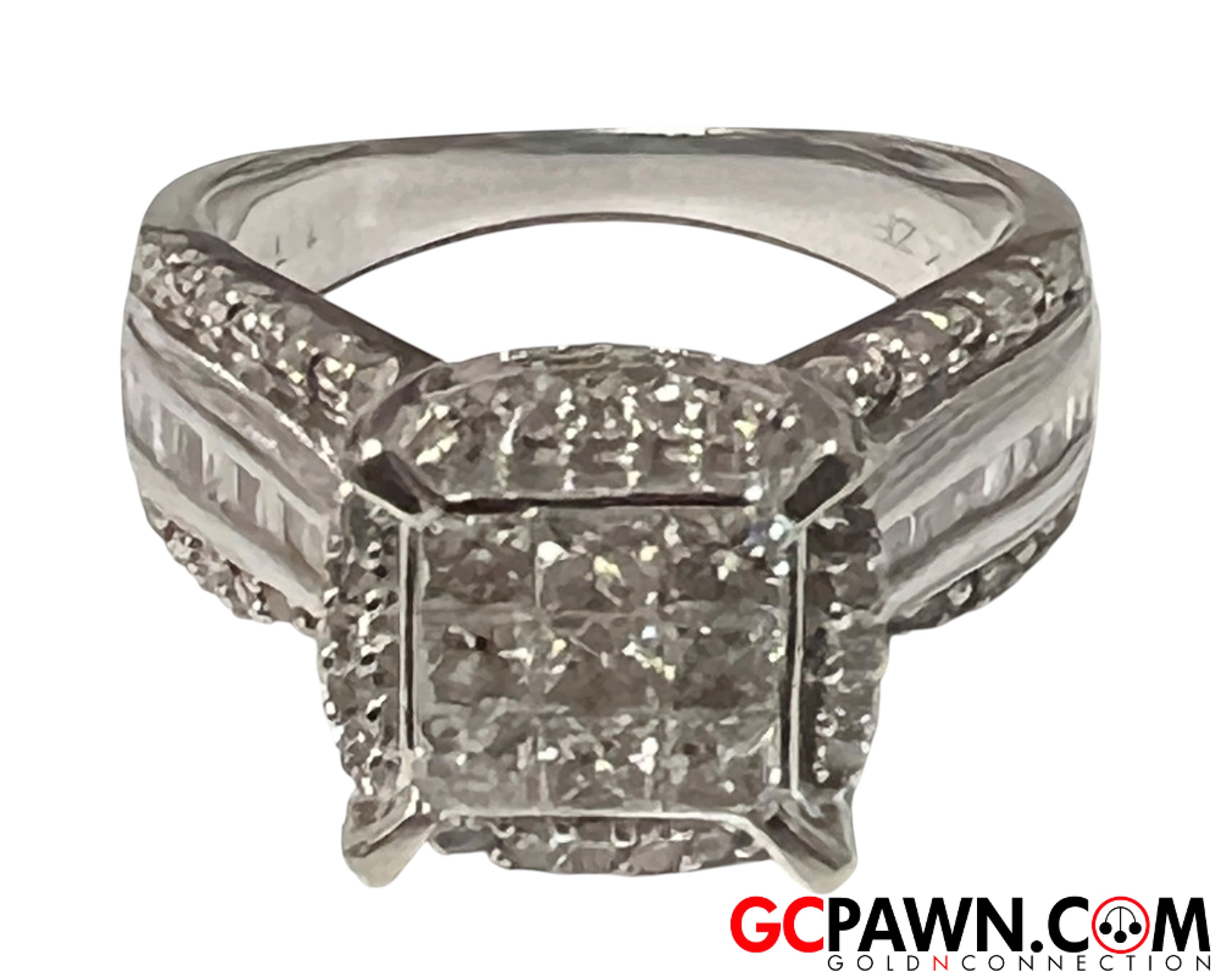 View product details for Women's Fashion Ring 10kt White Gold 