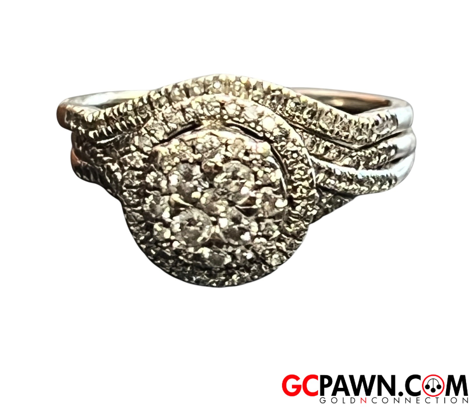 View product details for Women's Wedding set 14kt White Gold 