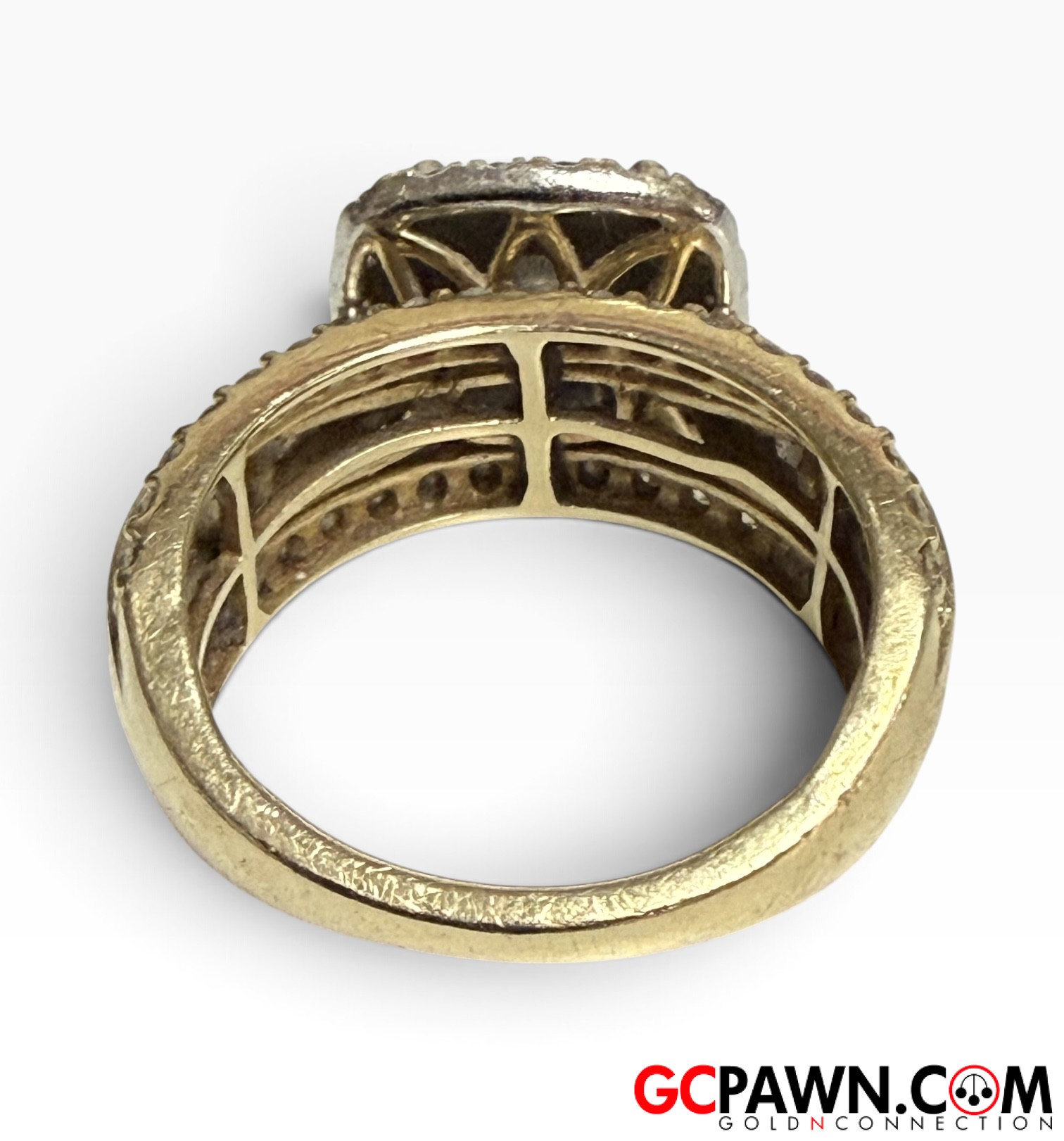 Women's Fashion Ring 10kt Yellow and White Gold 