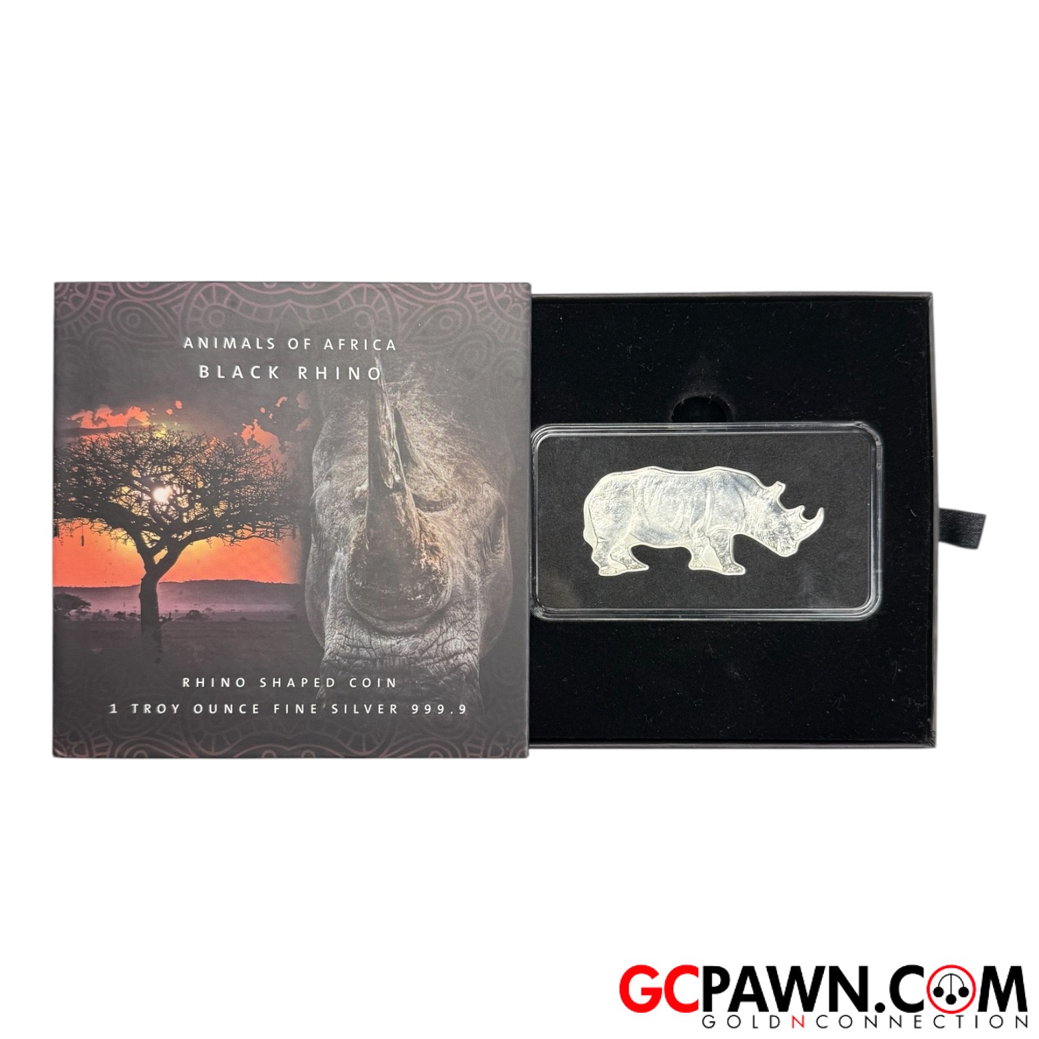 View product details for Solomon Islands - Silver bar - $2 Rhino