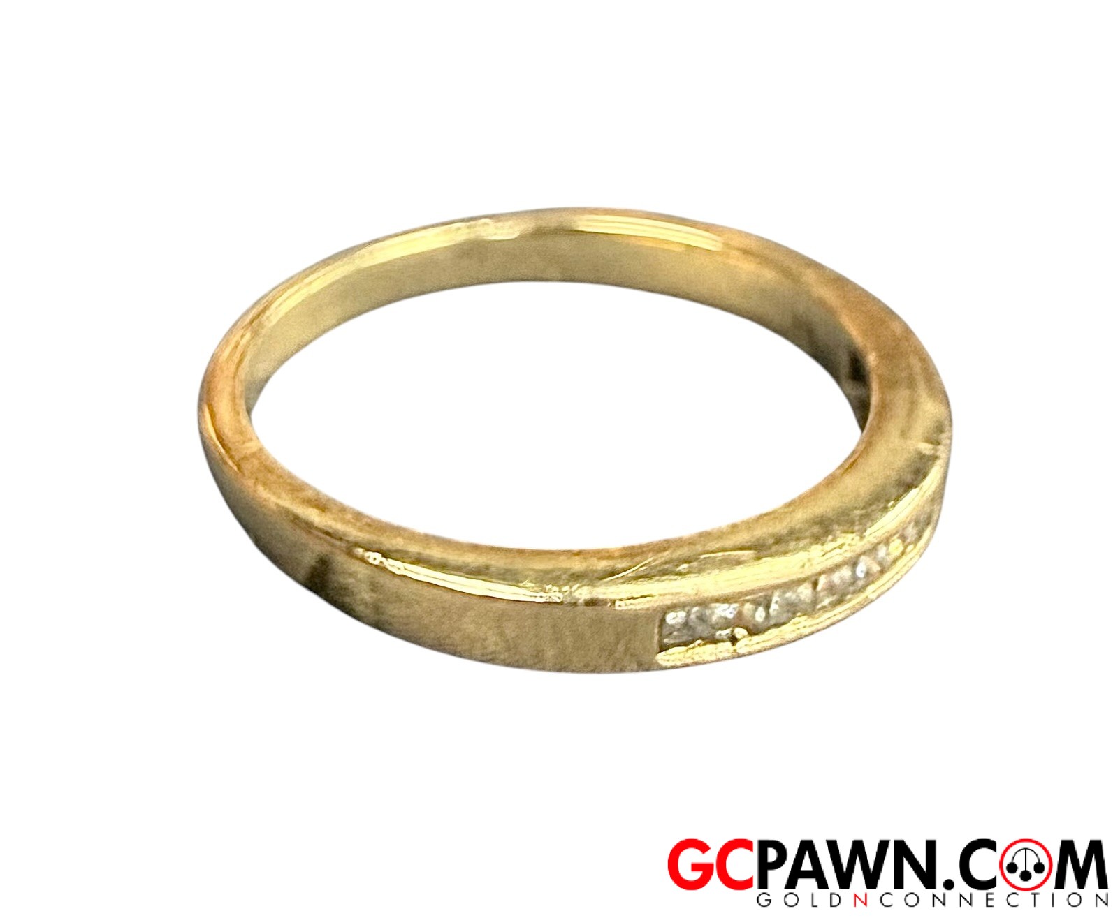 Men's Wedding band 10kt Yellow Gold 