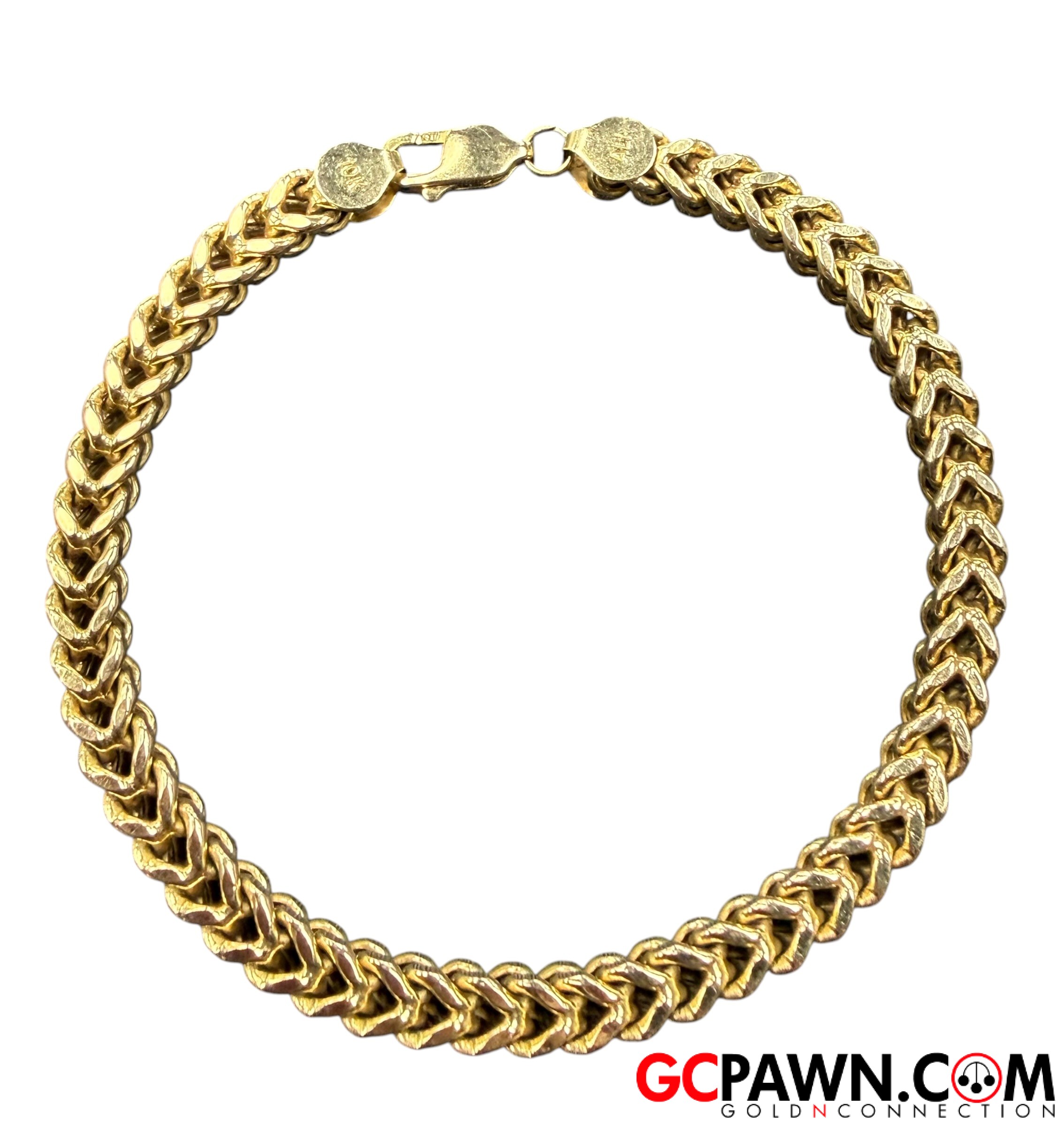 View product details for Unisex Bracelet 10kt Yellow Gold 