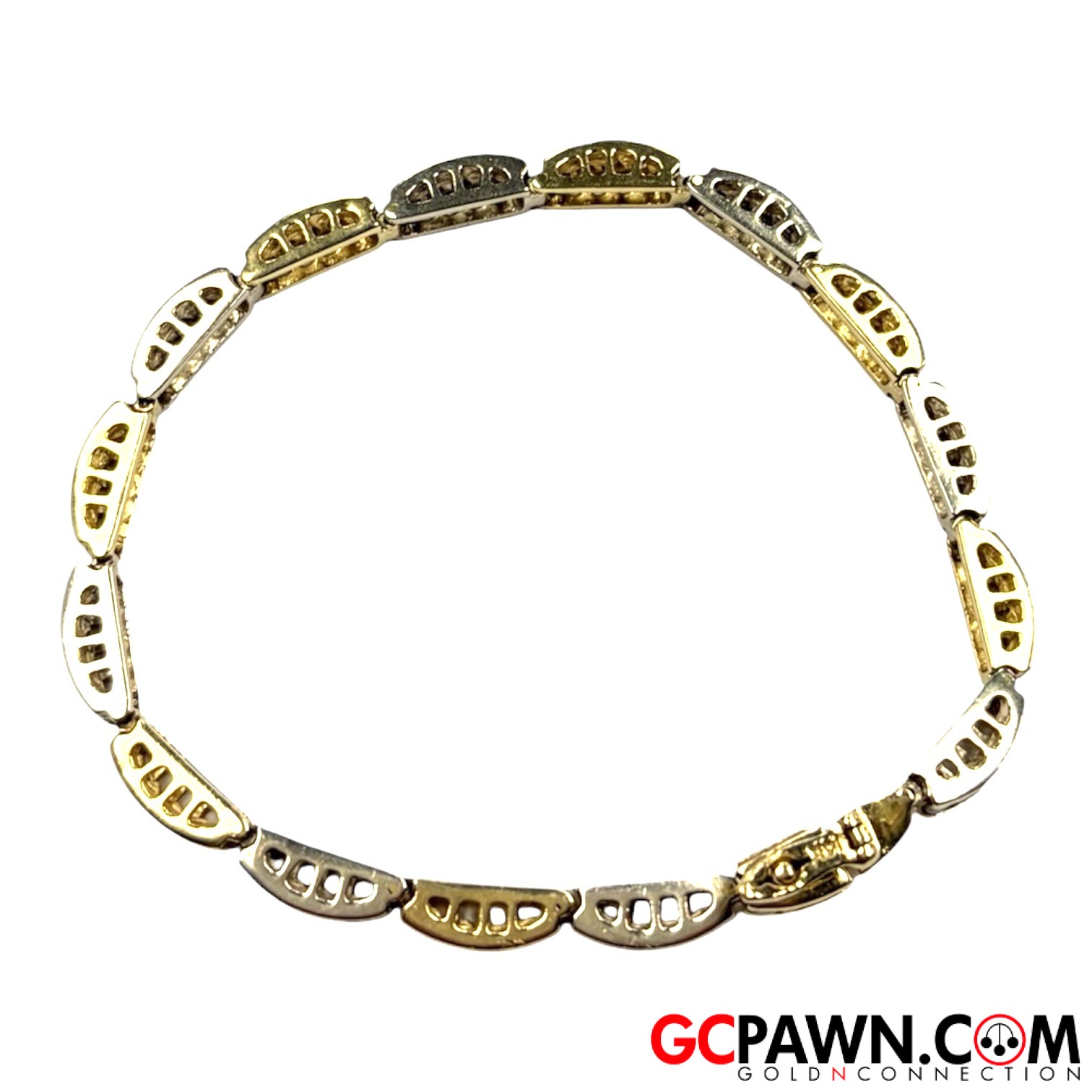Women's Bracelet 14kt Yellow and White Gold 