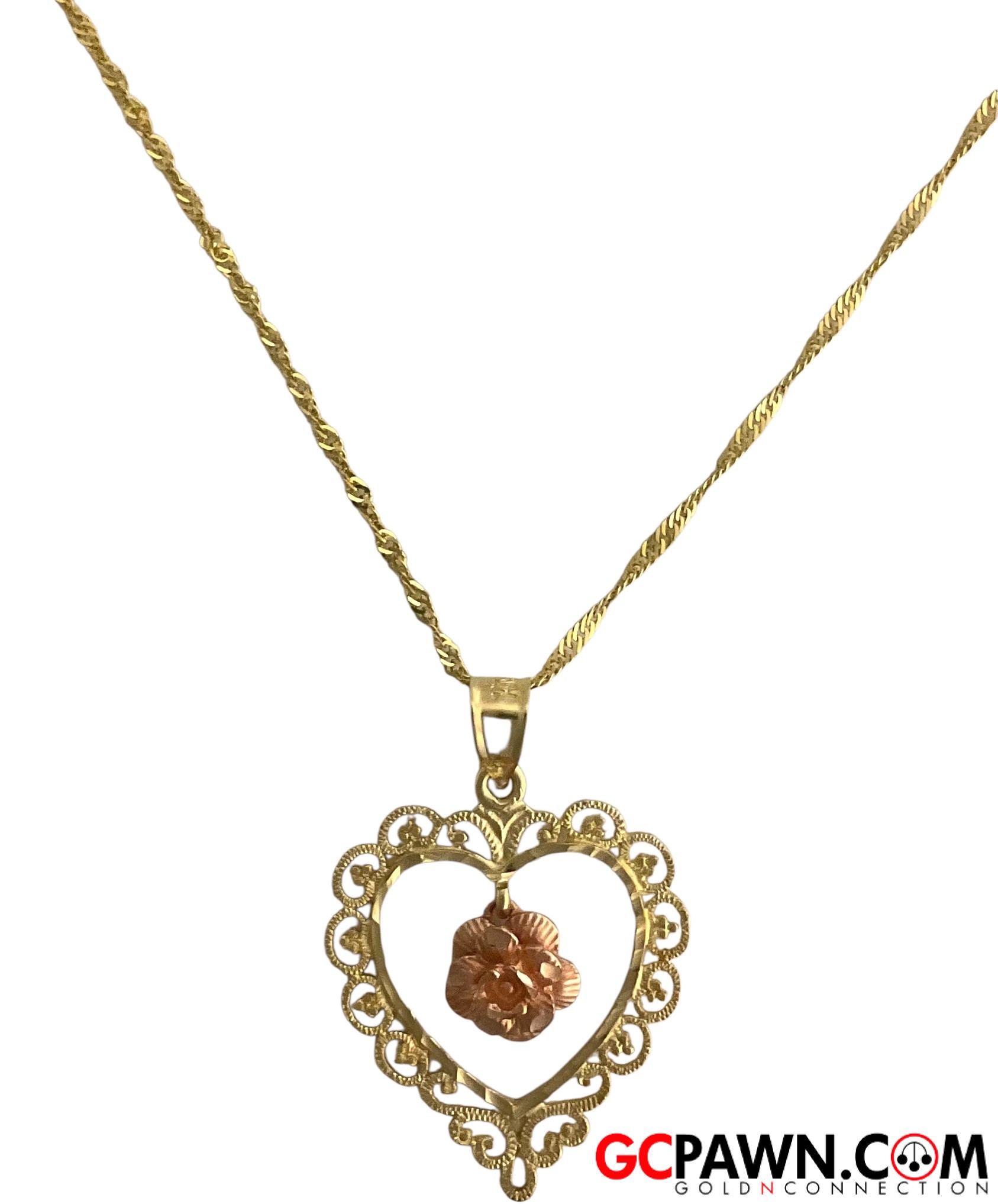 View product details for Women's Necklace 14kt Yellow and Rose Gold 