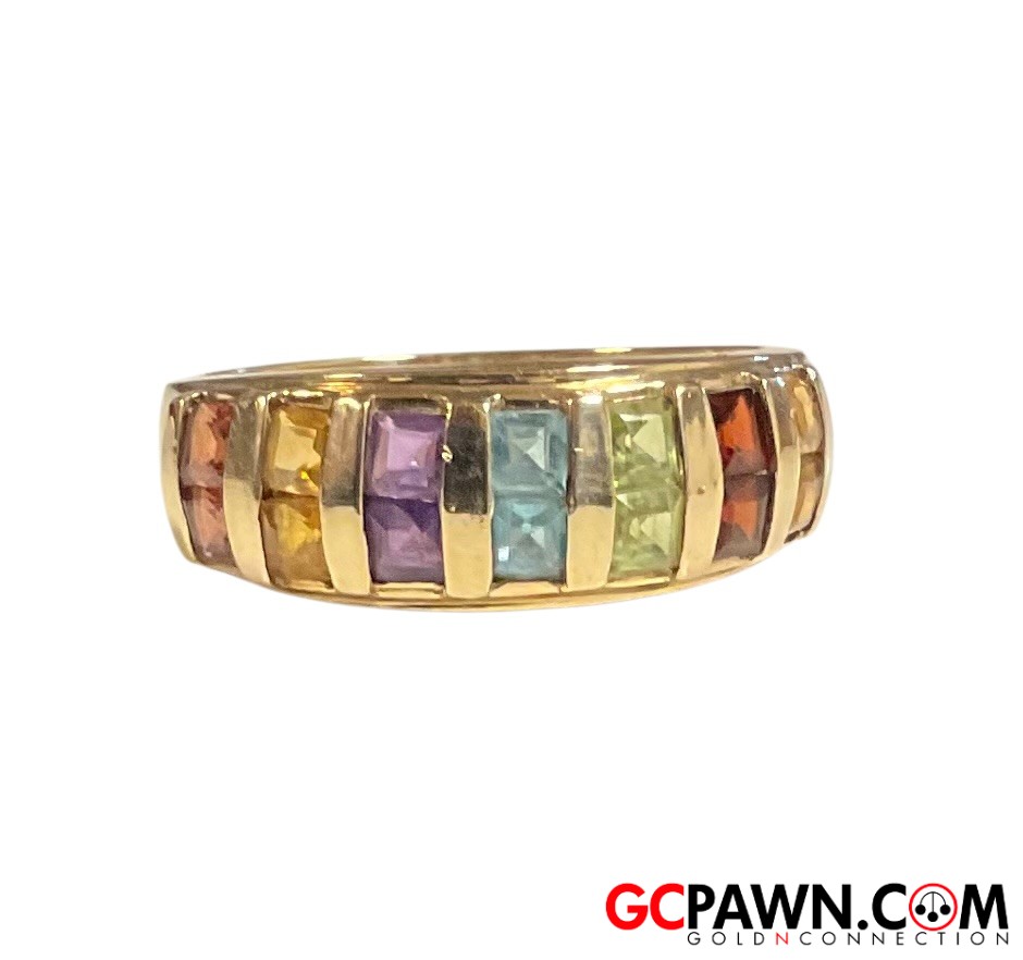 View product details for Unisex Cluster ring 10kt Yellow Gold 