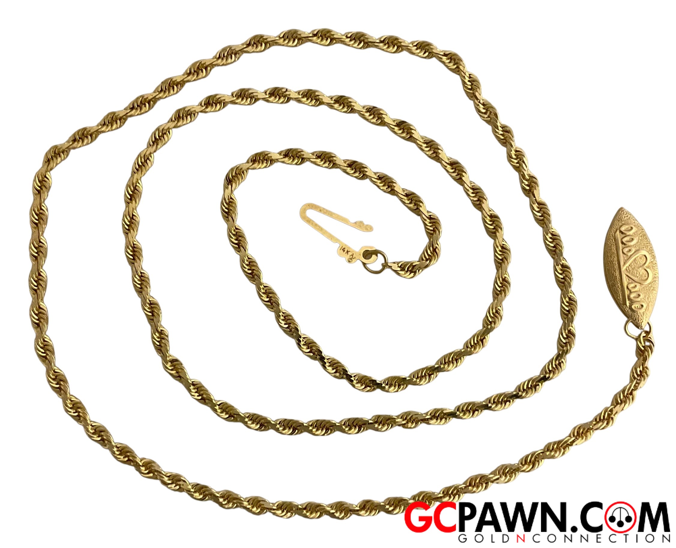View product details for Men's Chain 14kt Yellow Gold 