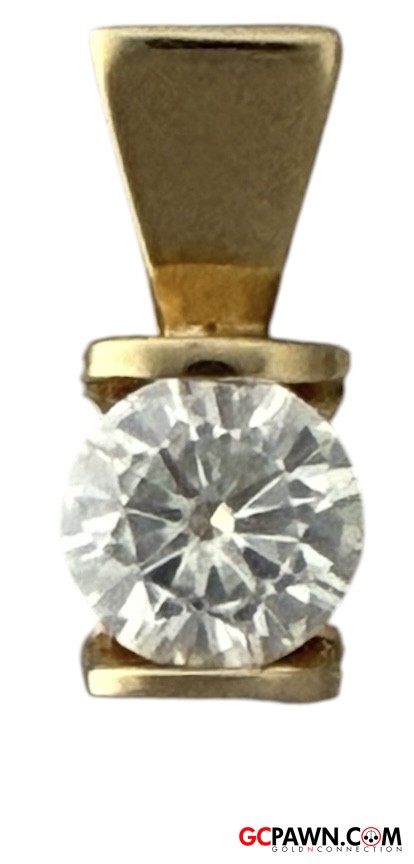 View product details for Men's Charm 14kt Yellow Gold 