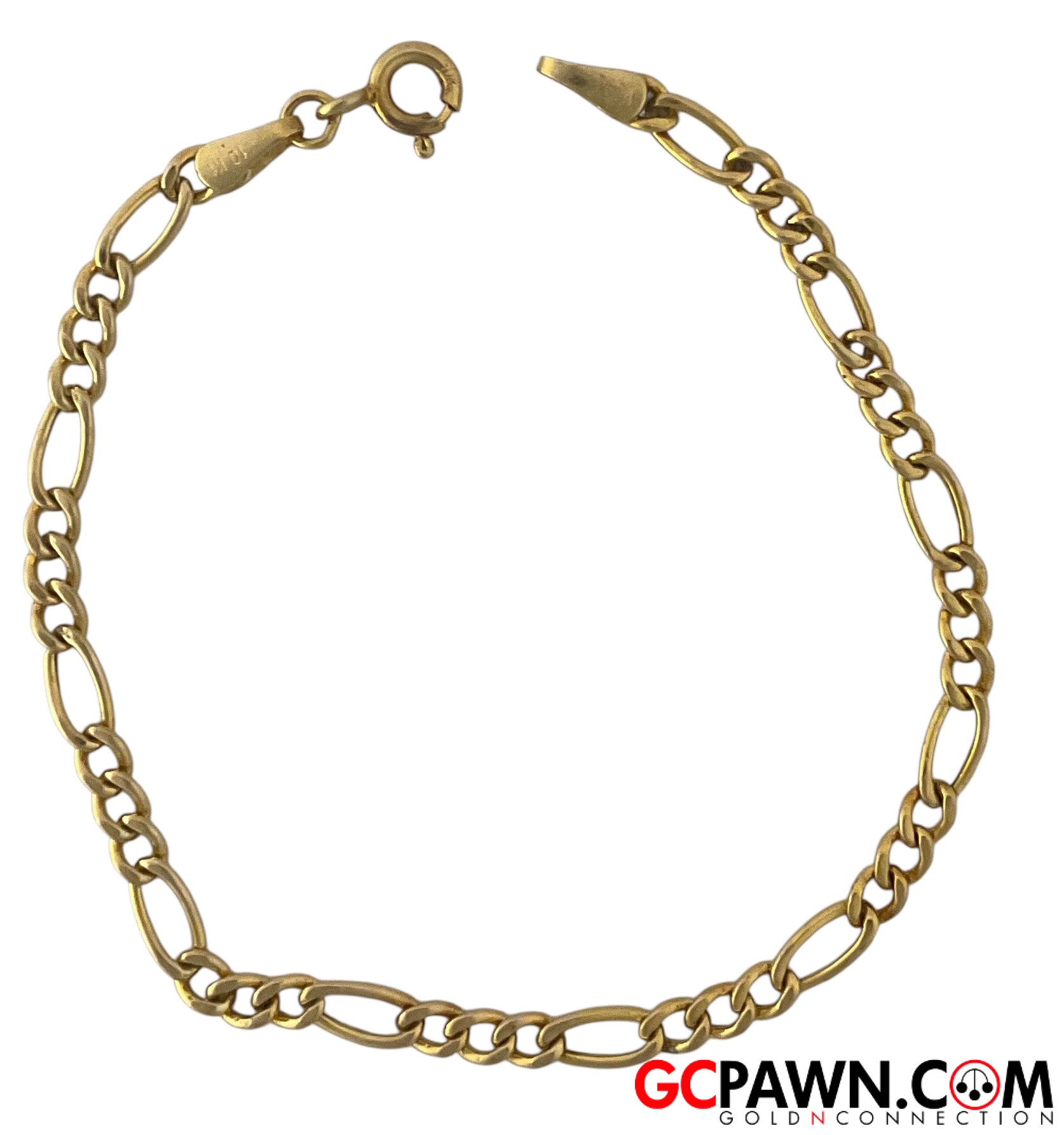 View product details for Unisex Bracelet 10kt Yellow Gold 