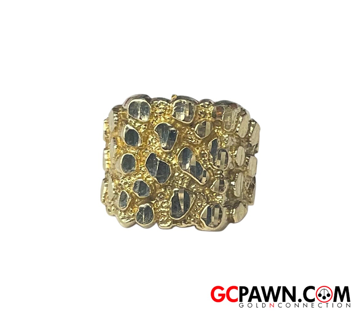 View product details for Men's Fashion Ring 10kt Yellow Gold 